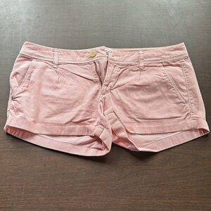 American Eagle Outfitters Womens Size 6 Shorts Orange and White Striped